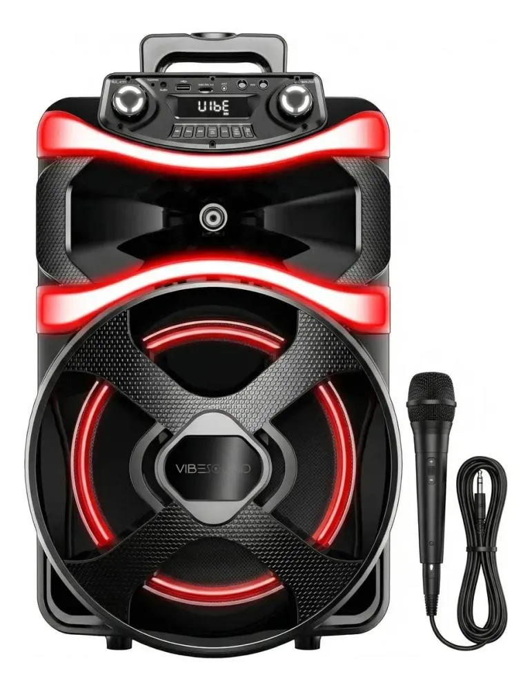 VibeSound oferece caixas de som com microfone como opção para festas e karaokê