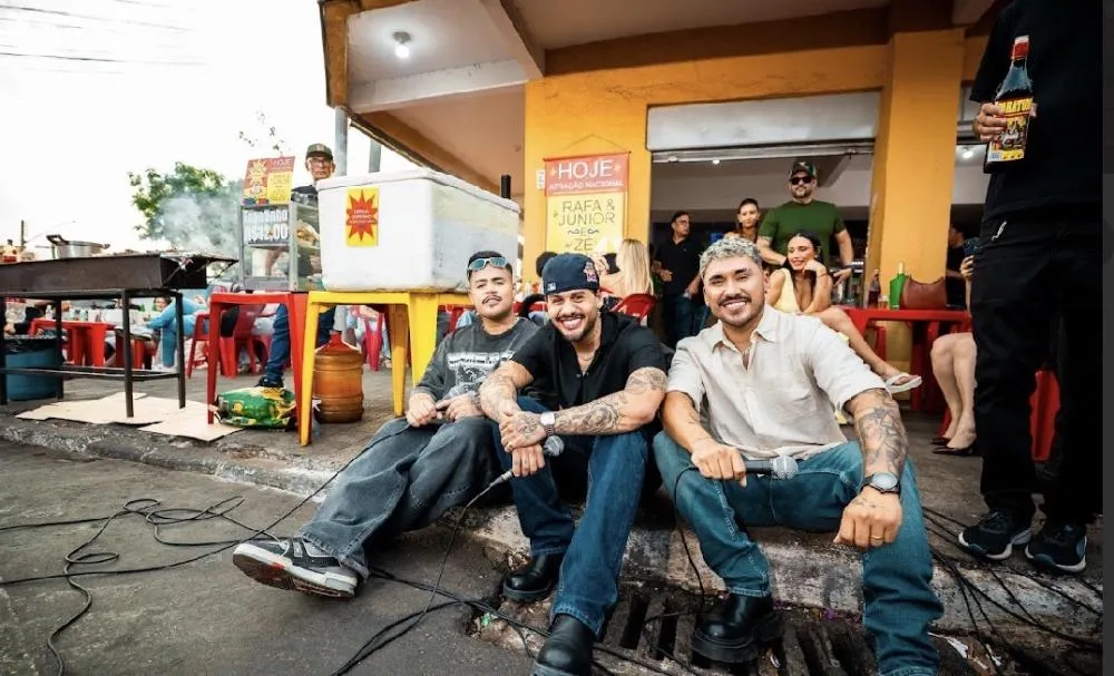Rafa & Junior e Zé Felipe transformam bar de Goiânia em cenário de “A Cara do Rolo”