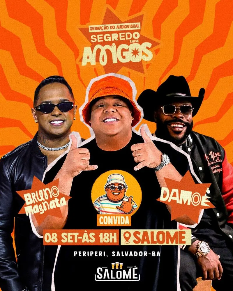 PAGODE DO SEGREDO ANUNCIA BRUNO MAGNATA E DAMOÉ NO AUDIOVISUAL “SEGREDO ENTRE AMIGOS”