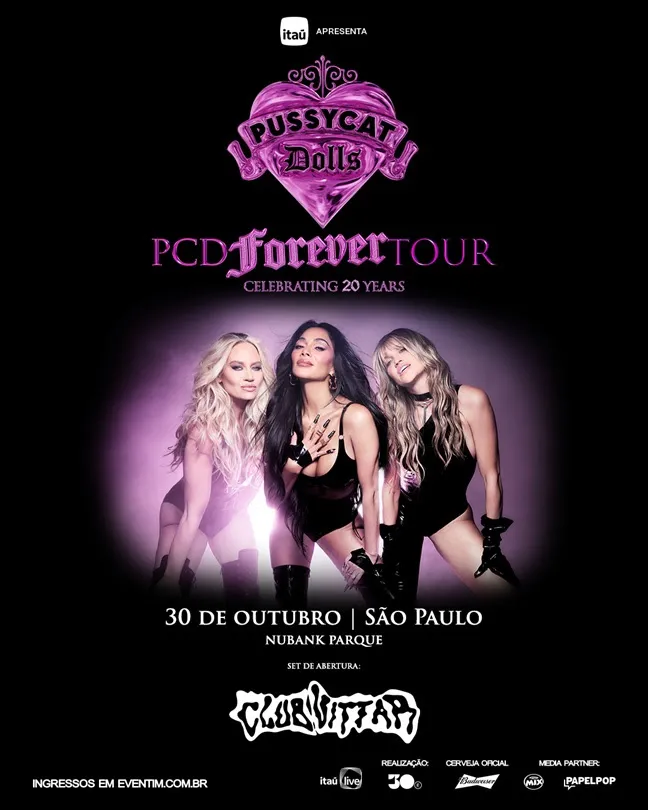 Pussycat Dolls anuncia Pabllo Vittar com o seu projeto de DJ, Club Vittar, como atração de abertura de seu primeiro show no Brasil