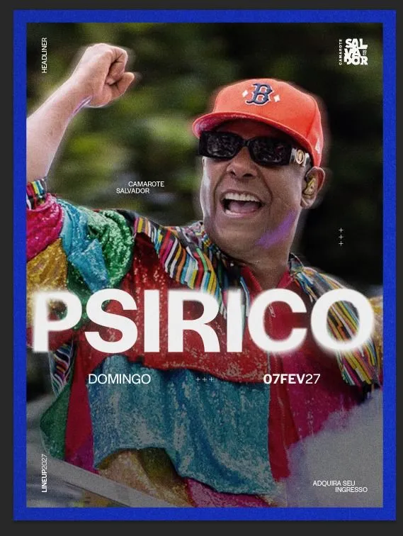 *Psirico anuncia retorno ao Camarote Salvador no Carnaval 2027*