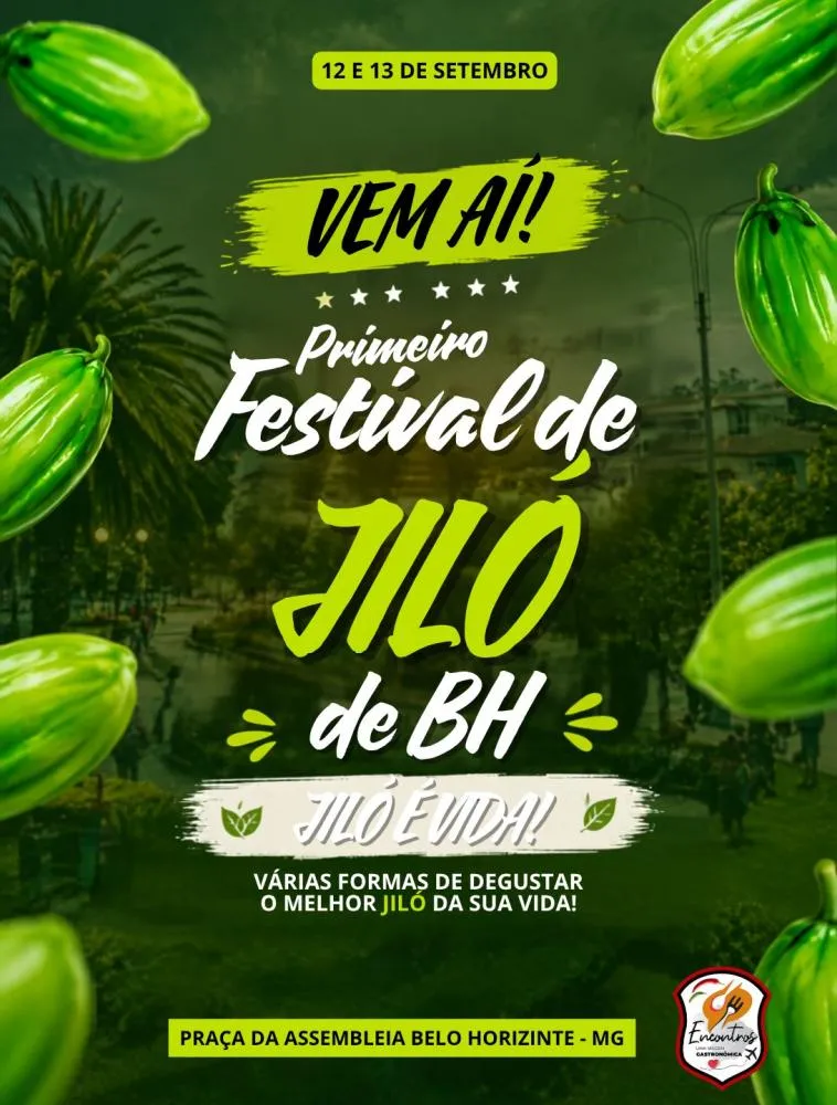 Inusitado e surpreendente: Belo Horizonte ganha seu 1º Festival de Jiló com mais de 30 pratos criativos, shows e carros antigos