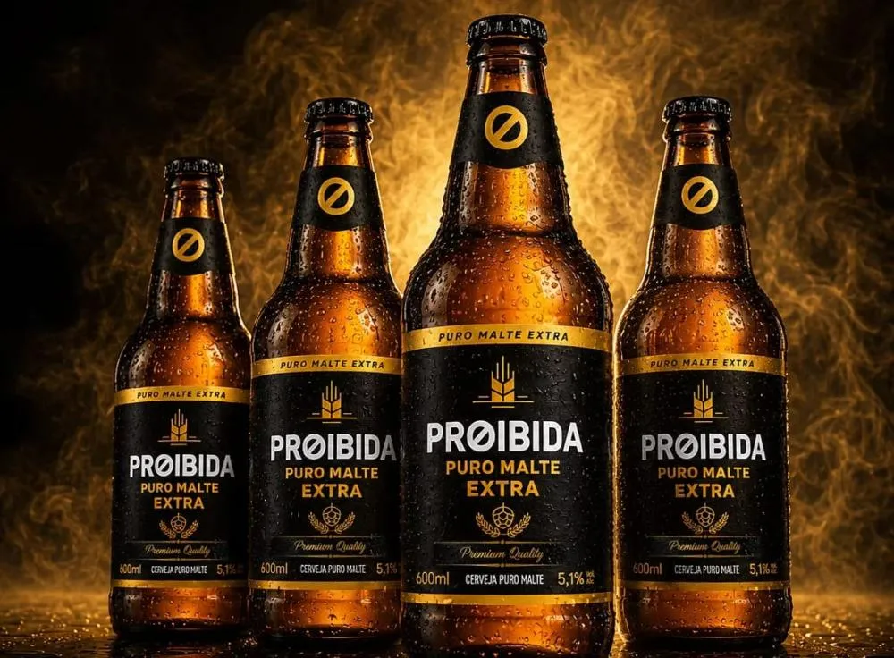 *Proibida Puro Malte Extra: a cerveja encorpada feita para a comida e os encontros do Brasil*