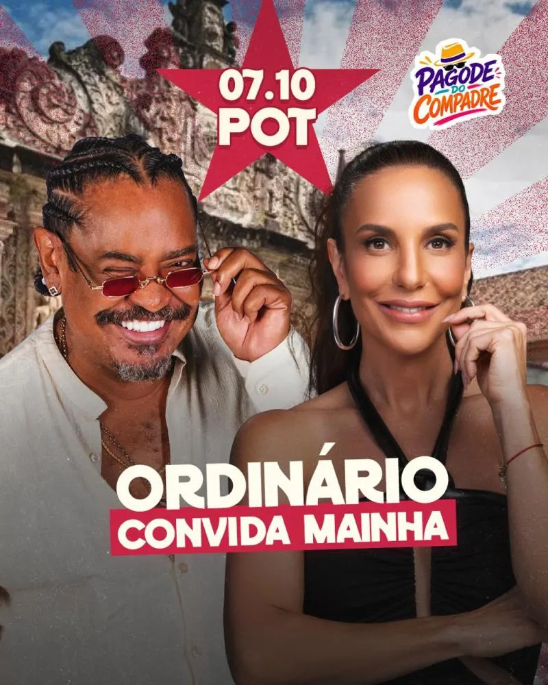 Ivete Sangalo confirma participação no Pagode do Compadre, em Salvador