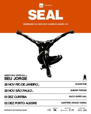 Seal inclui Curitiba e Porto Alegre na rota da turnê mundial em que celebra mais de três décadas de carreira