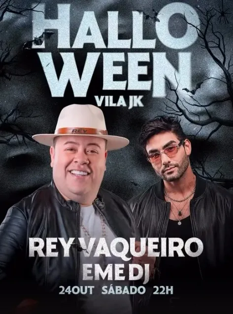 Rey Vaqueiro e EME se apresentam em festa de Halloween no Vila JK 