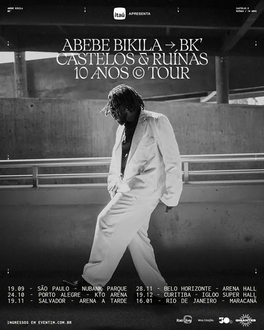 BK' abre venda de ingressos para os shows da Castelos & Ruínas 10 Anos Tour